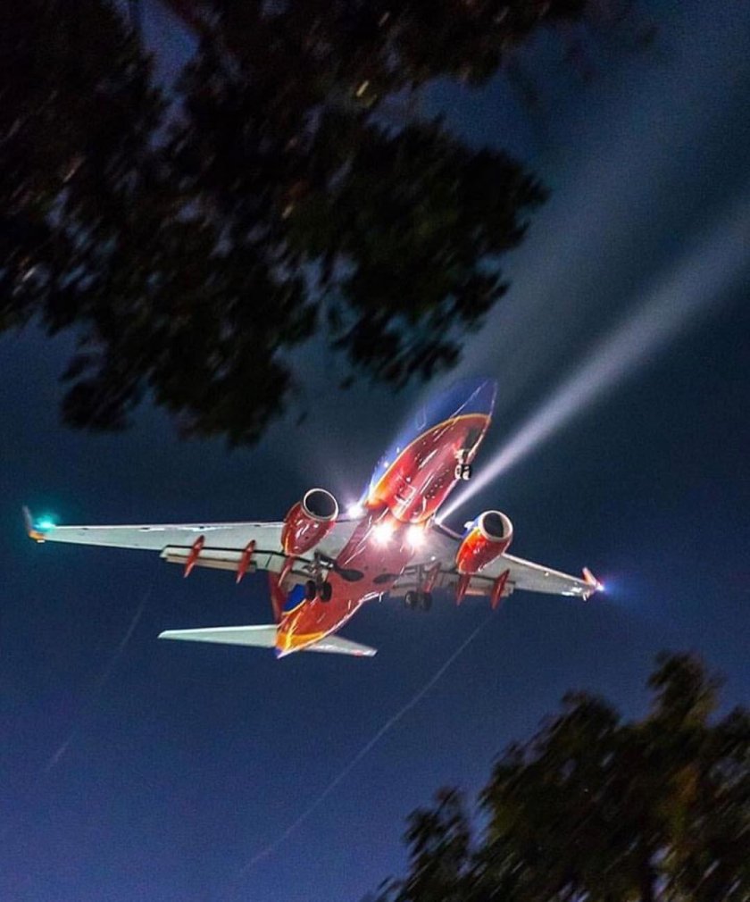 Огни самолета