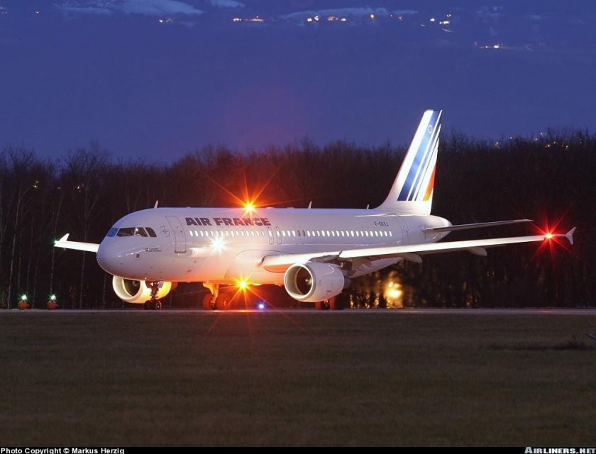 Огни самолета