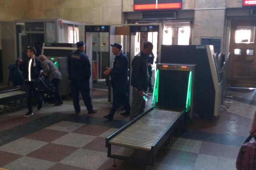 Пункт досмотра на вокзале Волгоград 1