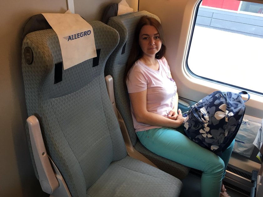 Поезд Аллегро внутри