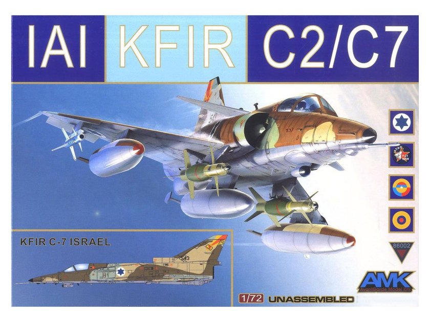 86002 Самолет Kfir c2/c7 (amk) 1/72