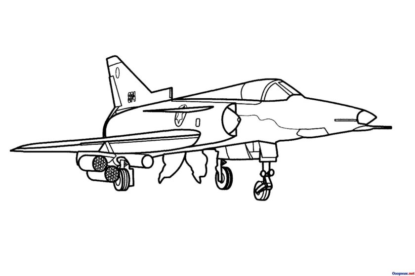 Самолеты. Раскраска