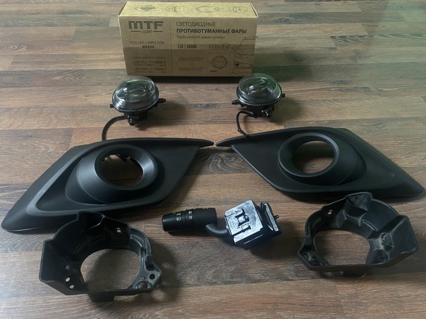 Туманка Мазда 3 БМ размер