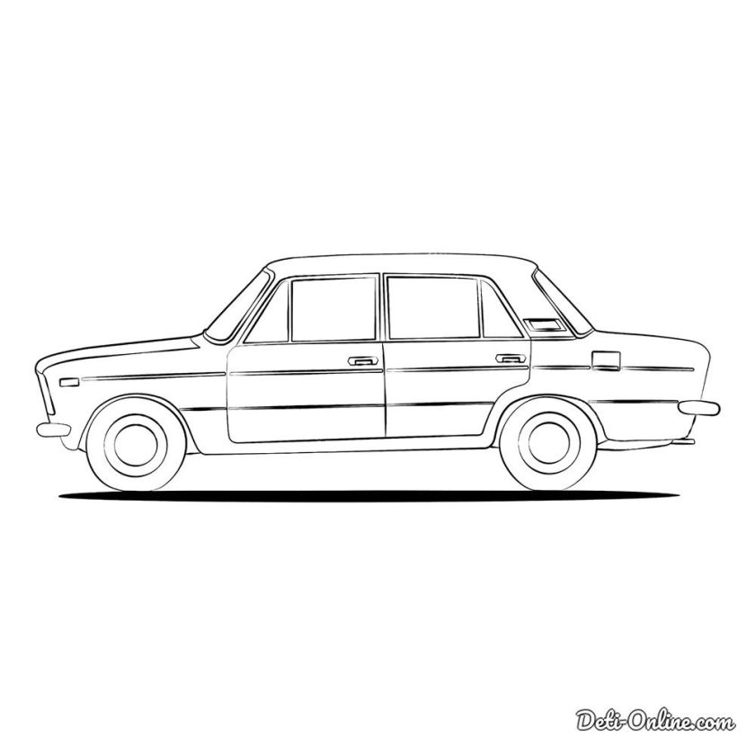 ВАЗ 2106 рисунок сбоку
