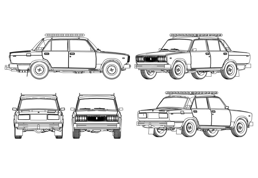Раскраска 2109 БПАН