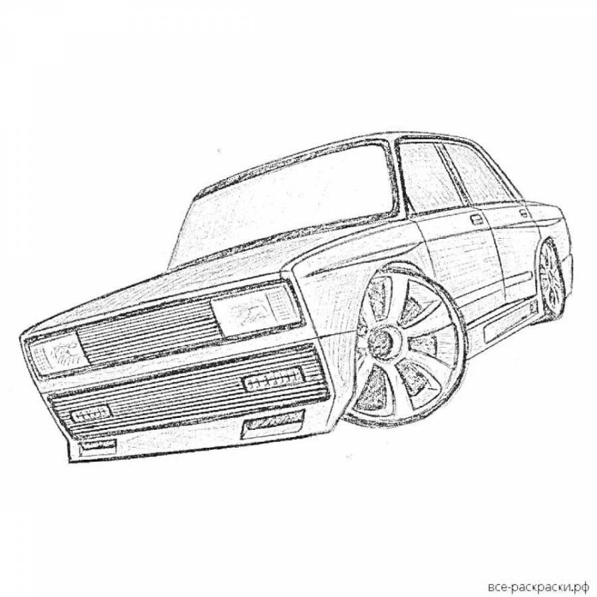 ВАЗ 2107 тюнинговая раскраска