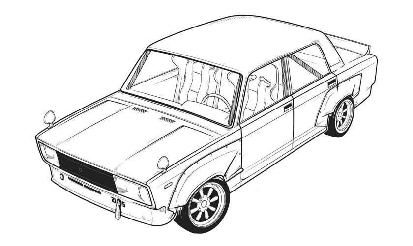 Раскраска Лада 7