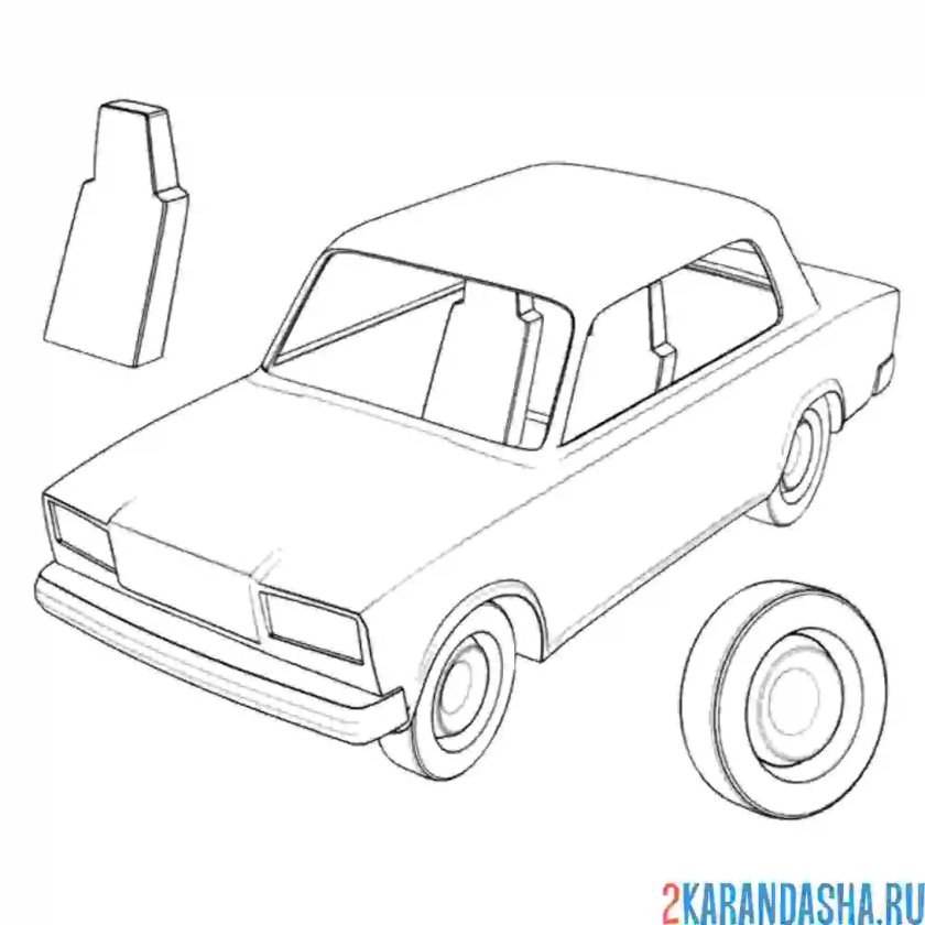 ВАЗ 2107 тюнинговая раскраска