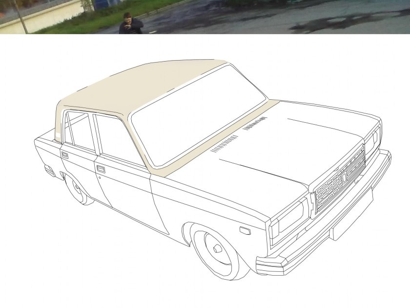 ВАЗ 2107 чб спереди