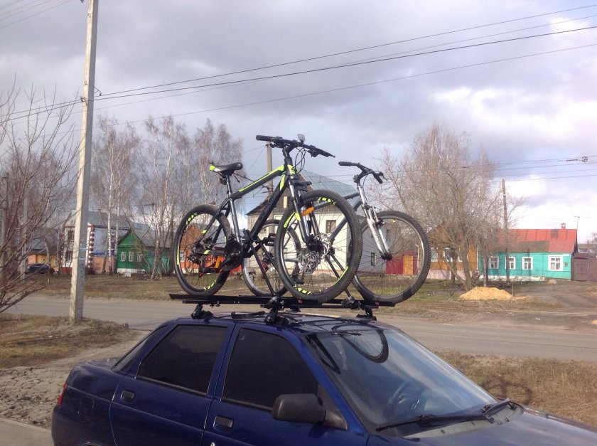 Крепление велосипеда на ВАЗ 2107