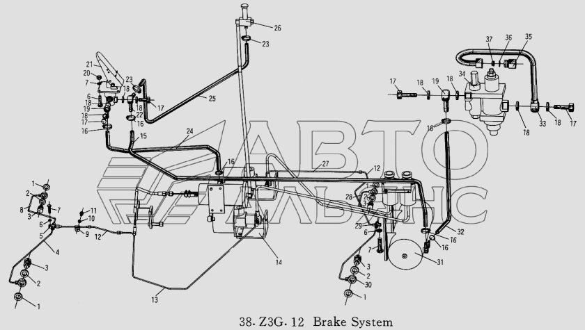 Тормозная система XCMG zl30g