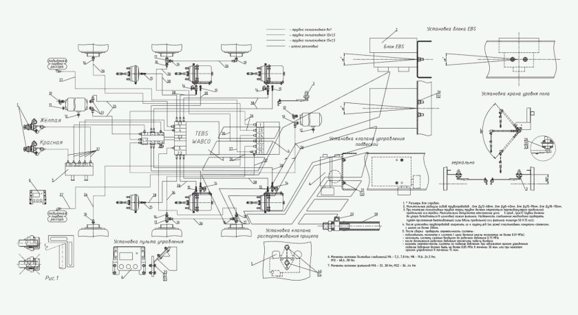 Схема пневматическая Тонар 97461