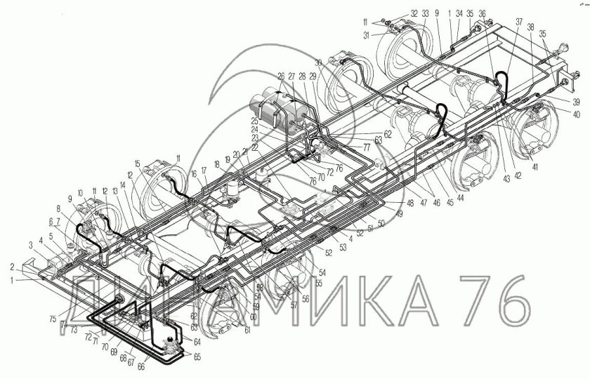 Тормозная система Урал 5323