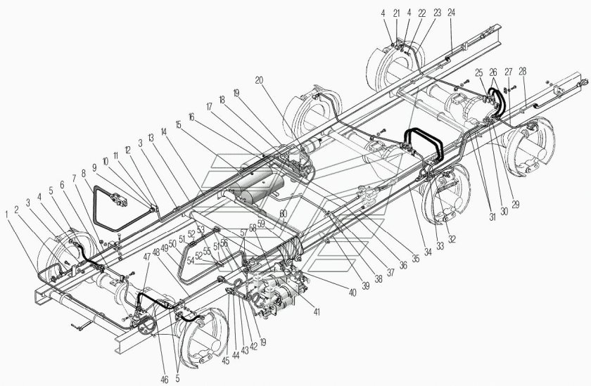 Урал 44202 тормозная система