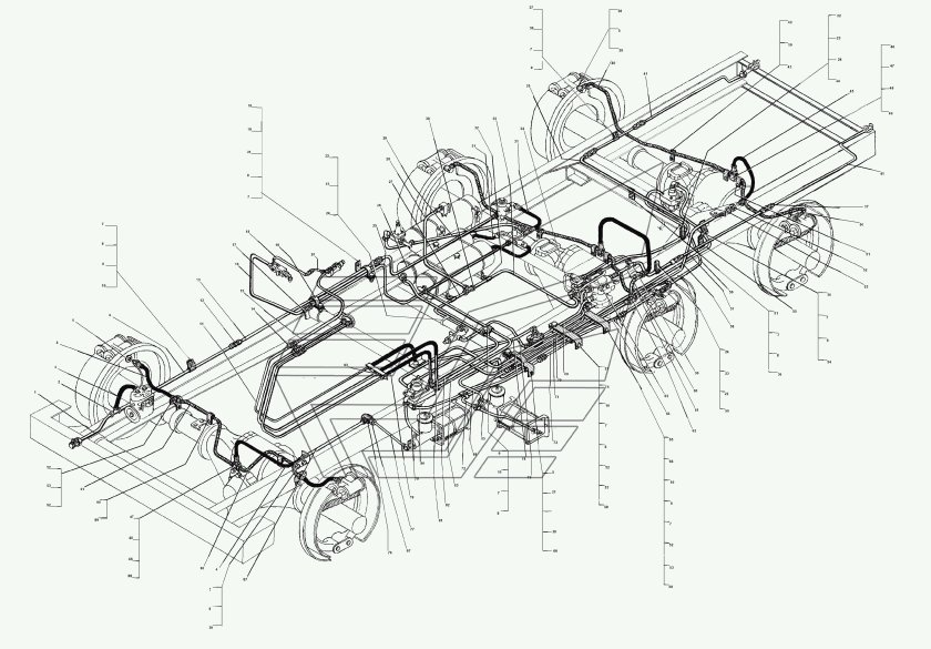 Воздушная система Урал 43203