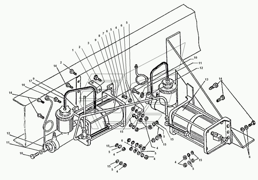 Тормозная пневмосистема Урал 4320