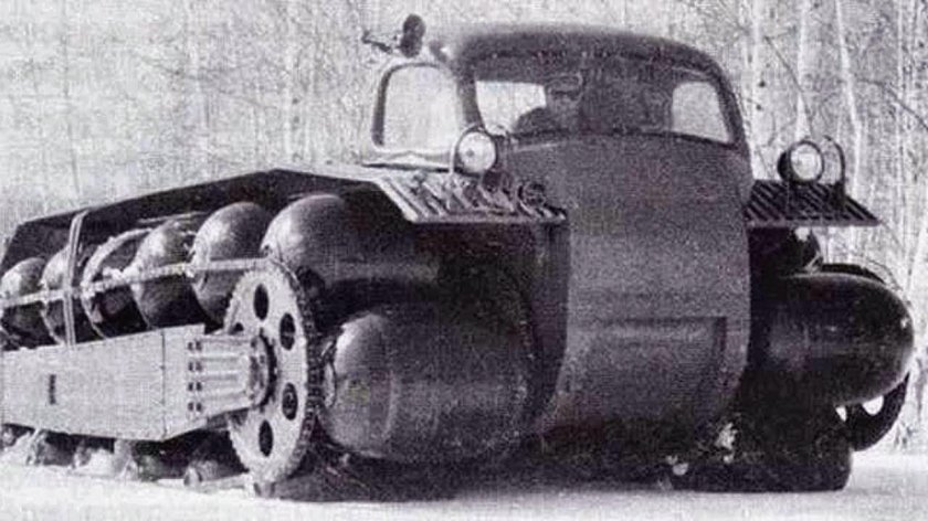 ЗИЛ 132с с пневмокатками