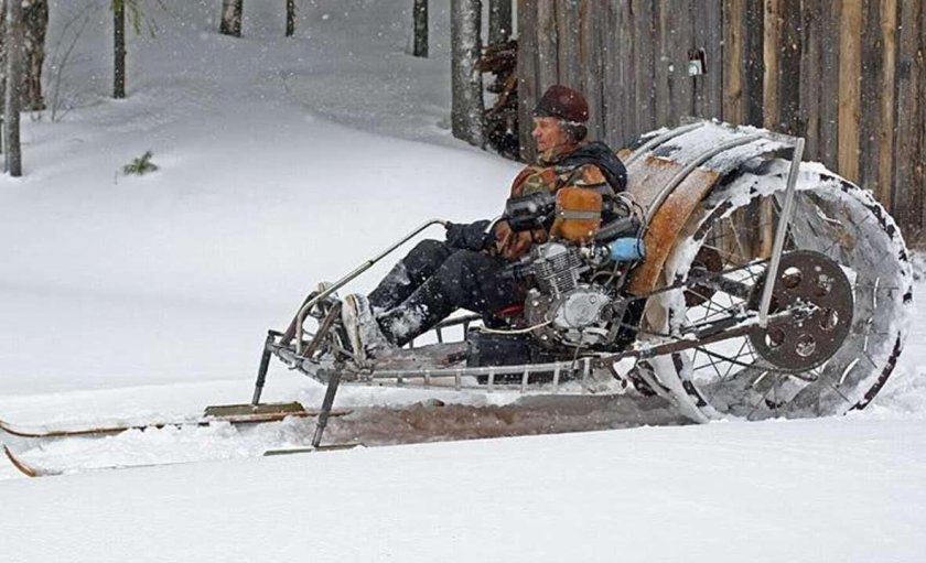 Гусеничный вездеход из мотоцикла Урал