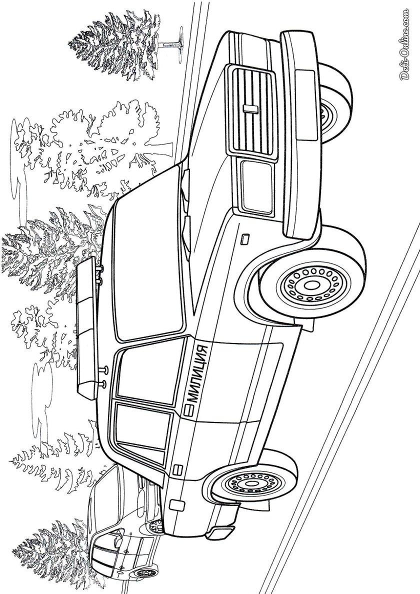 Раскраска Жигули