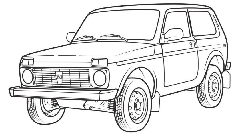 ВАЗ 2131 Нива раскраска