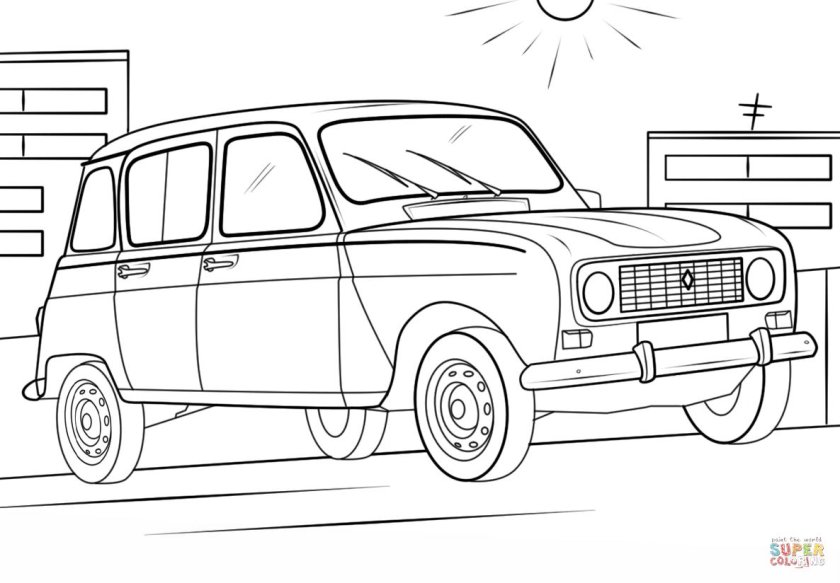 Автомобили (раскраски)