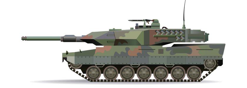 Немецкий танк леопард без фона 2д