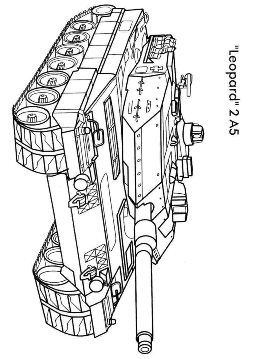 Раскраска танки