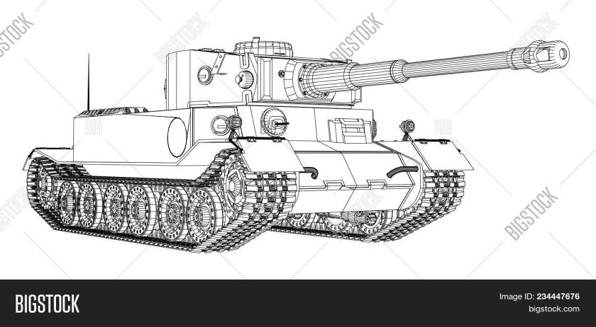Танк вектор скетч