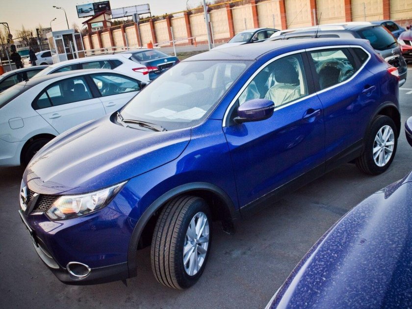 Nissan Qashqai синий