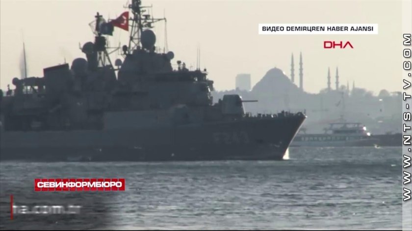 Видео прохода судов через Босфор