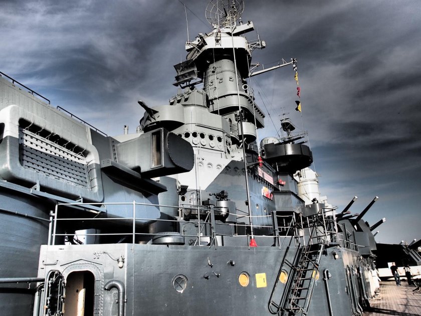 Линкор Северная Каролина корабль музей