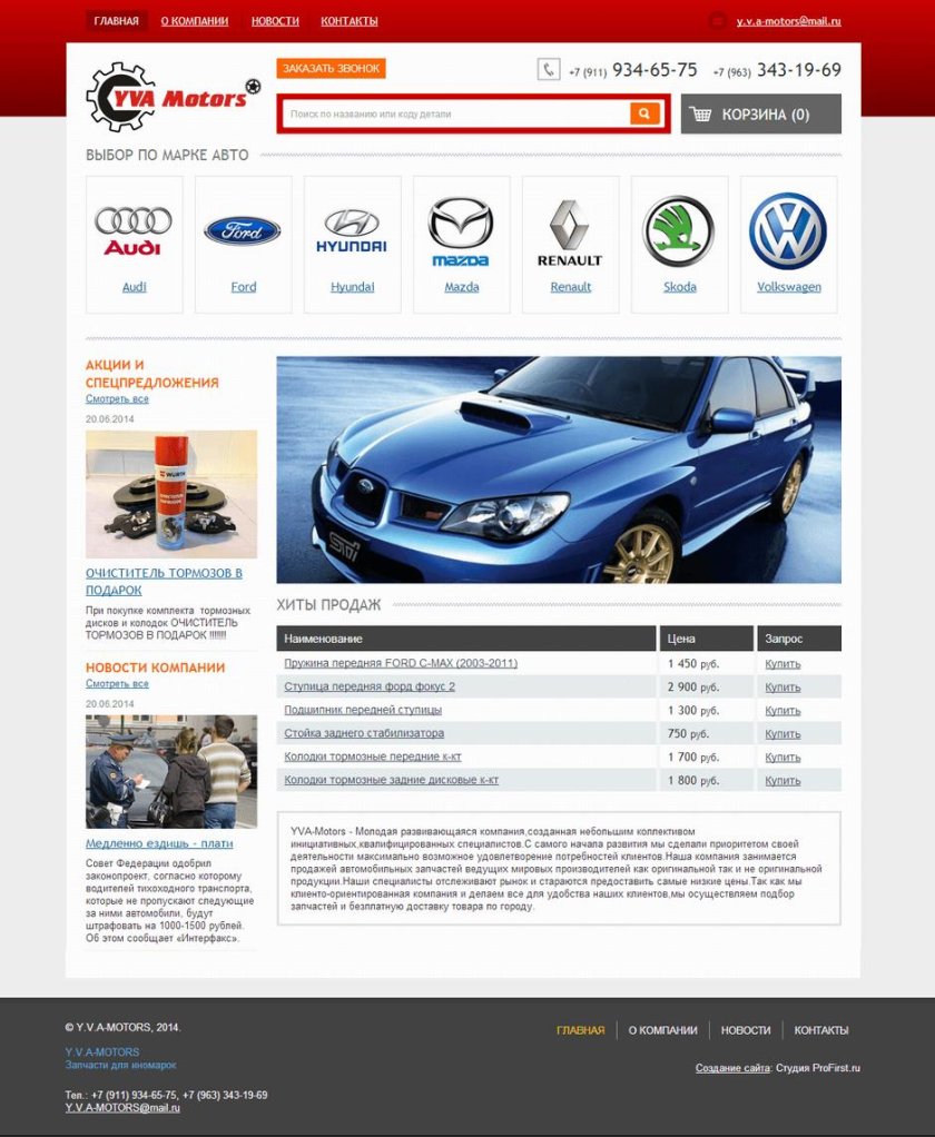 Рос Моторс запчасти