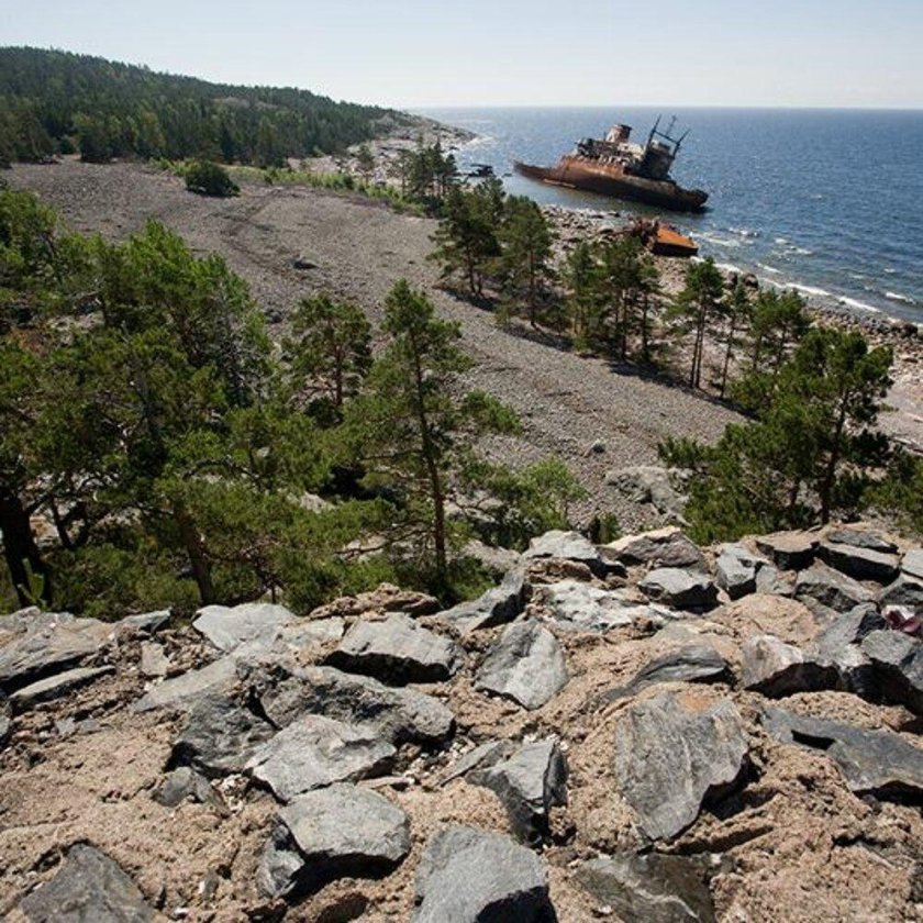 Остров Гогланд в финском заливе