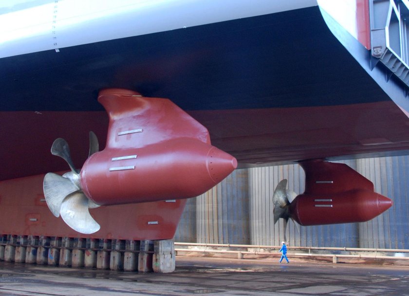 Винторулевые колонки Azipod шведско-швейцарской ABB