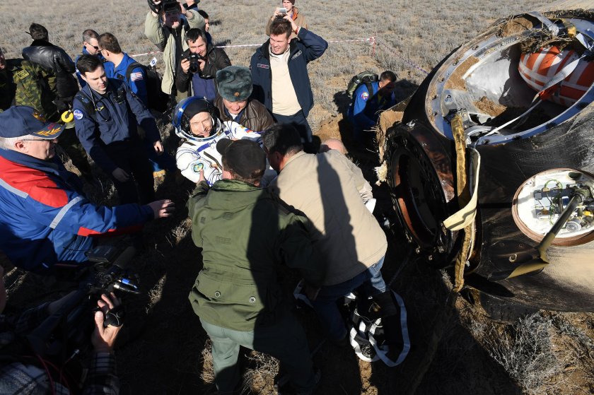 Посадка корабля Союз