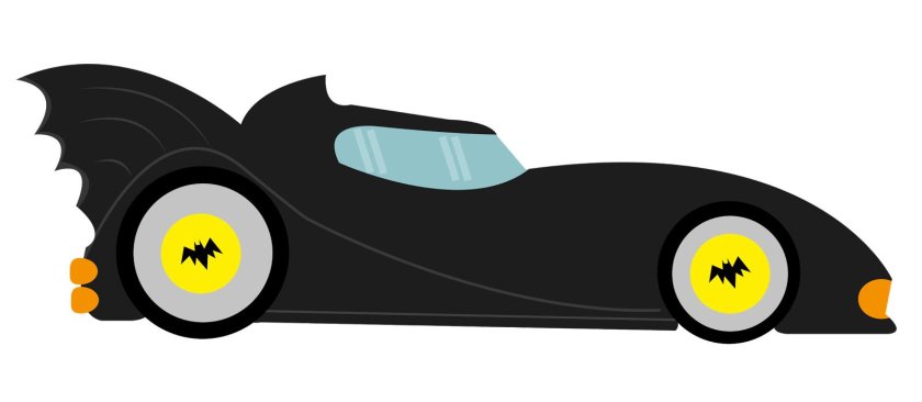 Бэтмобиль вектор