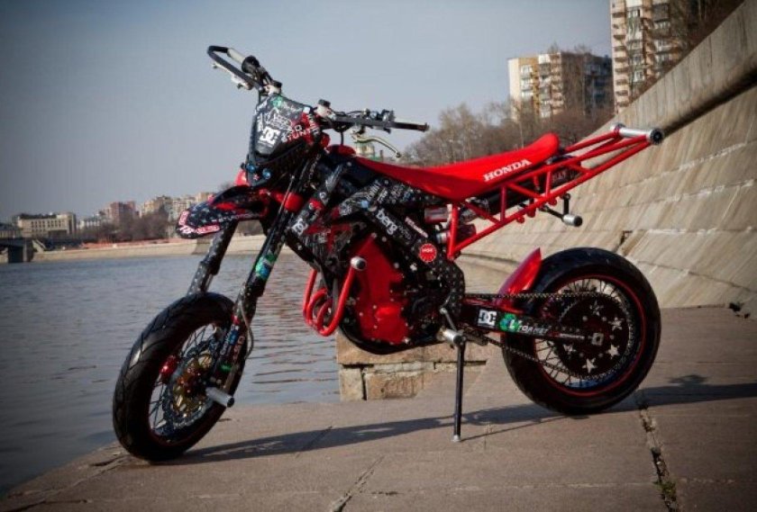 Кросс 450 стант мотард