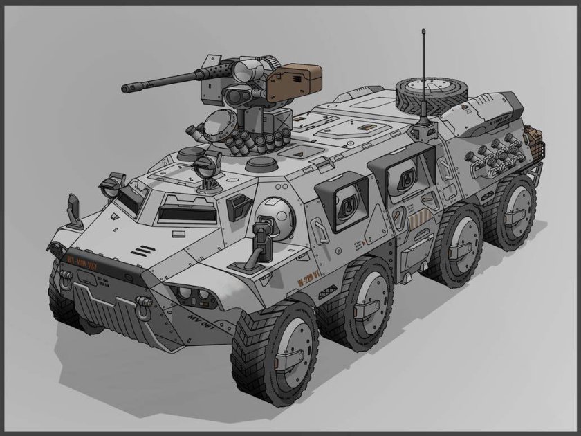 Дизельпанк бронетранспортёр