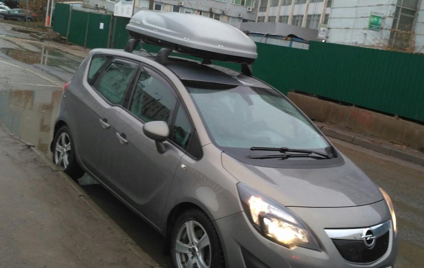 Opel Meriva b бокс на крышу
