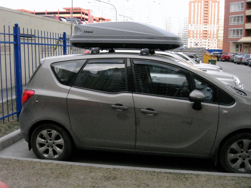 Opel Meriva b бокс на крышу