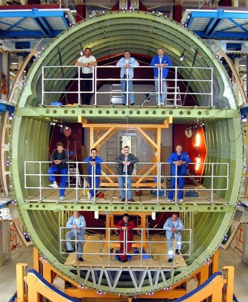 Фюзеляж а380 в разрезе