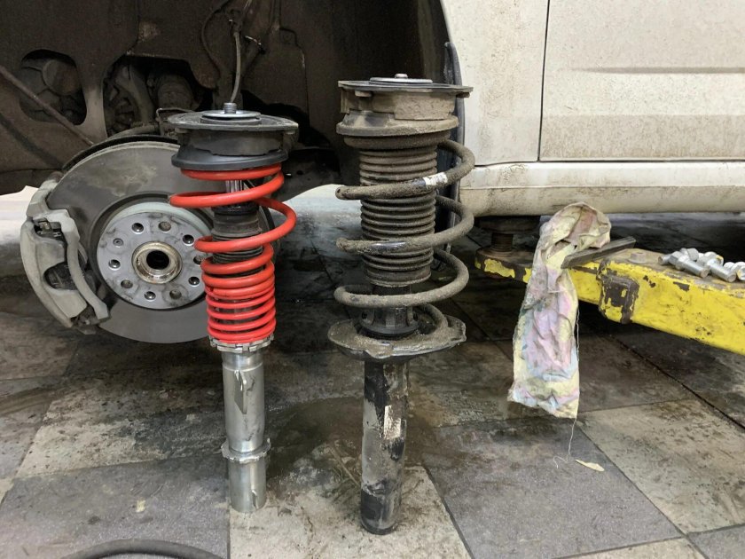 Октавия а5 винтовая подвеска