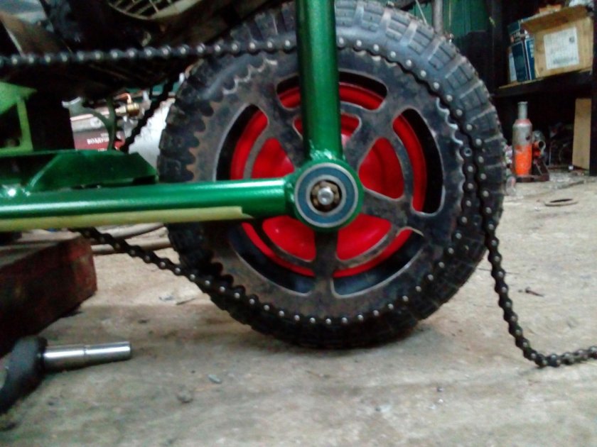 Мопед с двигателем от бензопилы штиль 180