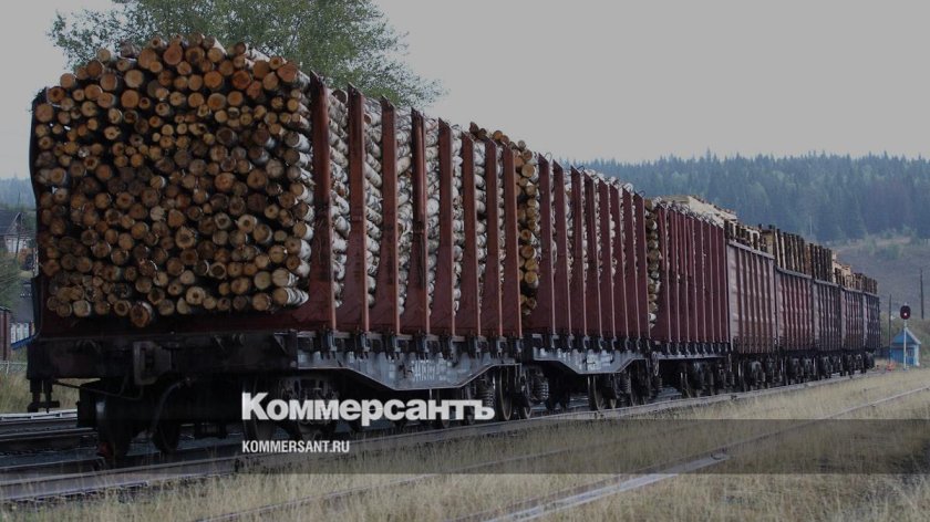 Вагоны с лесом