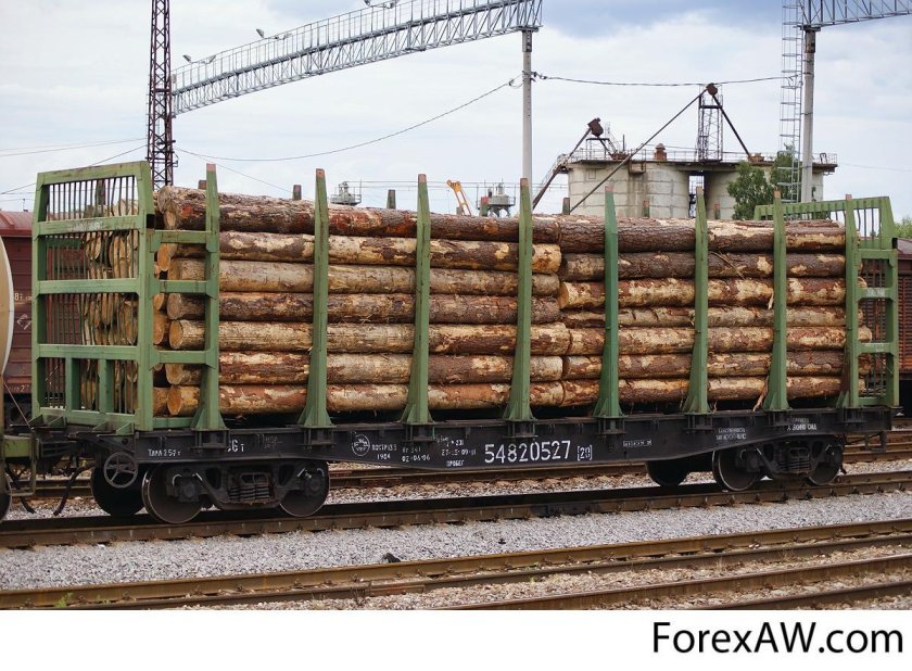 Платформа 13-401 лесовоз