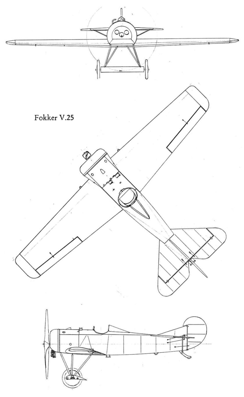 Фоккер 50 чертежи
