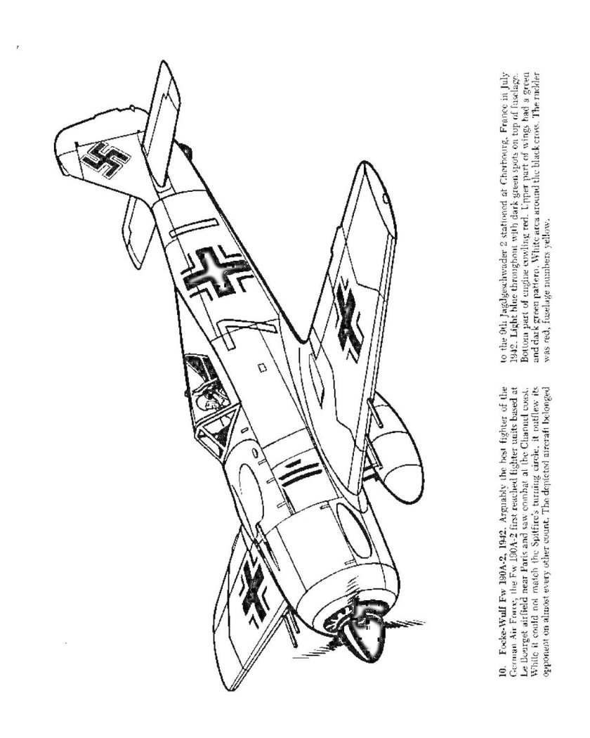 Раскраска. Военные самолеты