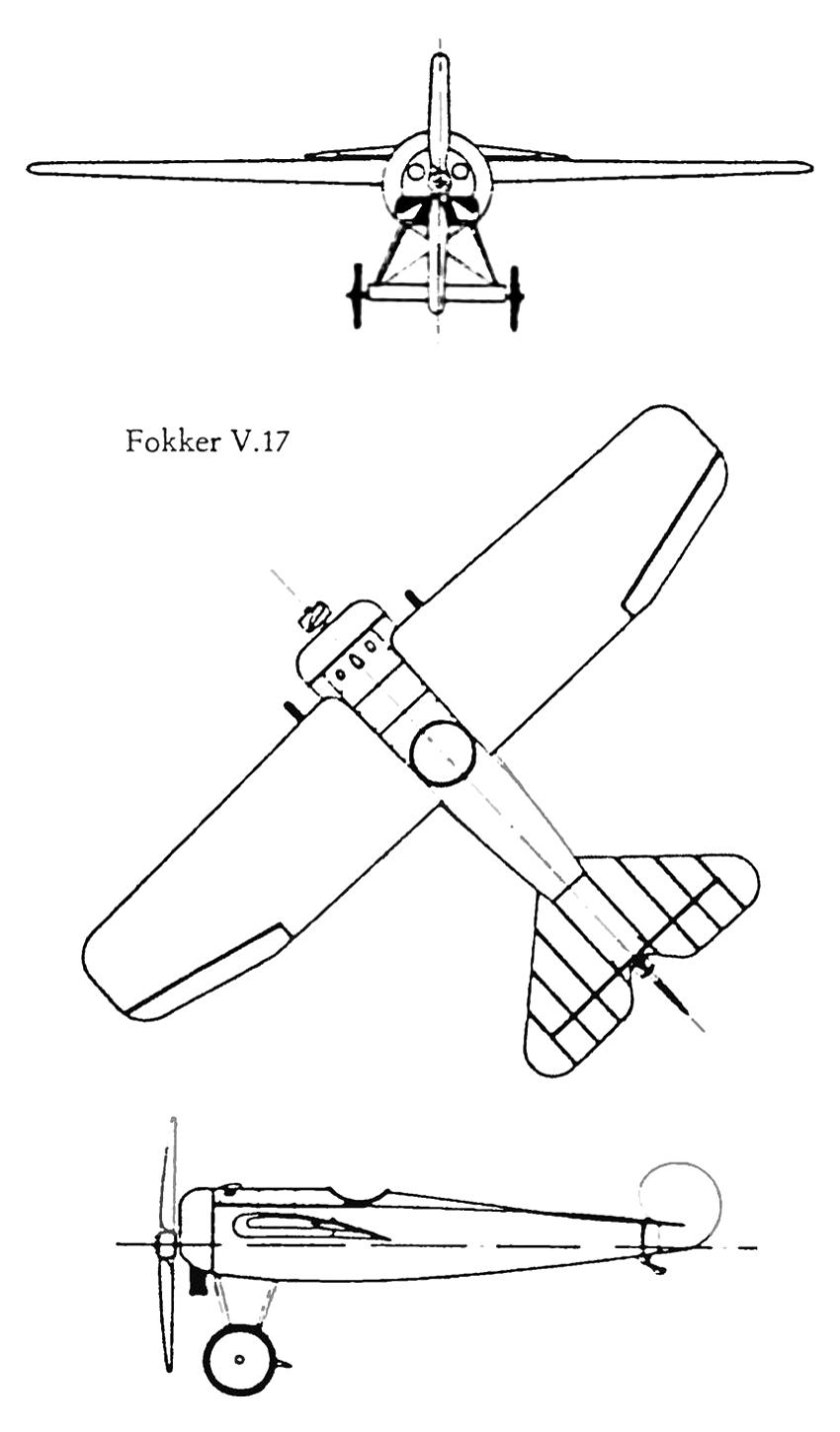 Fokker e.v чертеж