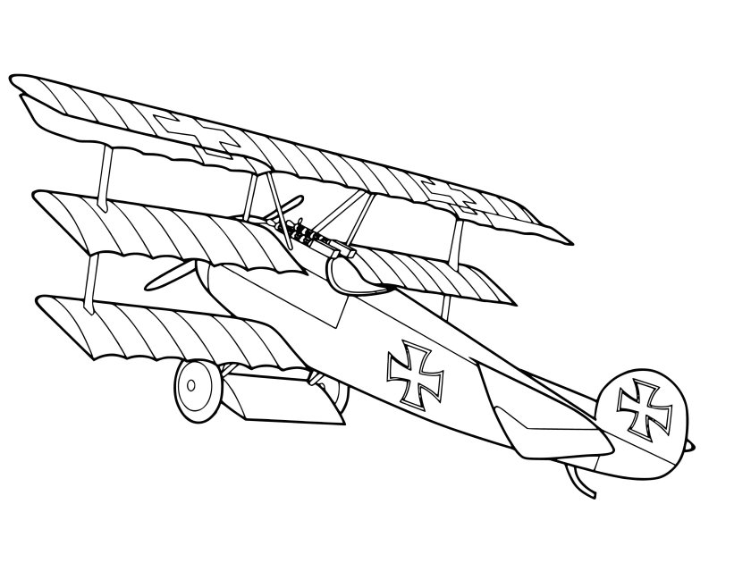 Самолеты. Раскраска