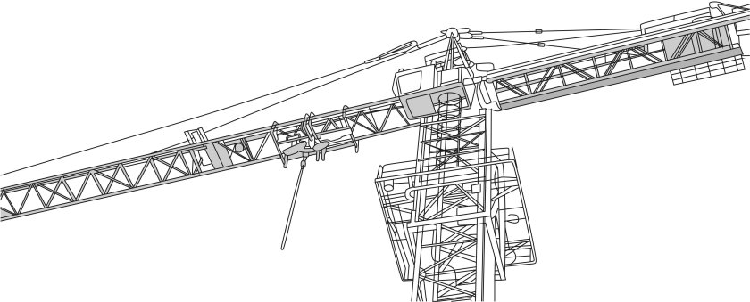 Подъемный кран вектор